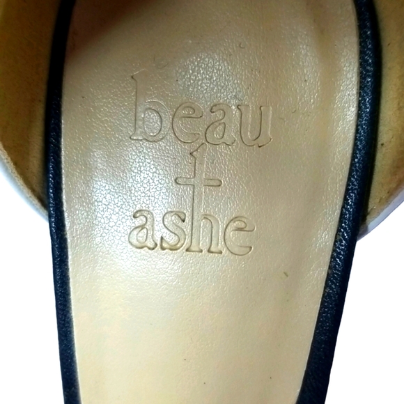 Beau + Ashe Cage Pointed Toe Stiletto Heels Size 6 Teal Green White & Black Desi - Picture 7 of 7